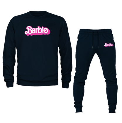 Men's Barbie Crewneck Sweatshirt Joggers Suit