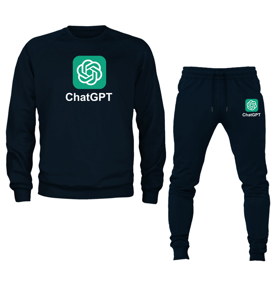 Men's ChatGPT Crewneck Sweatshirt Joggers Suit