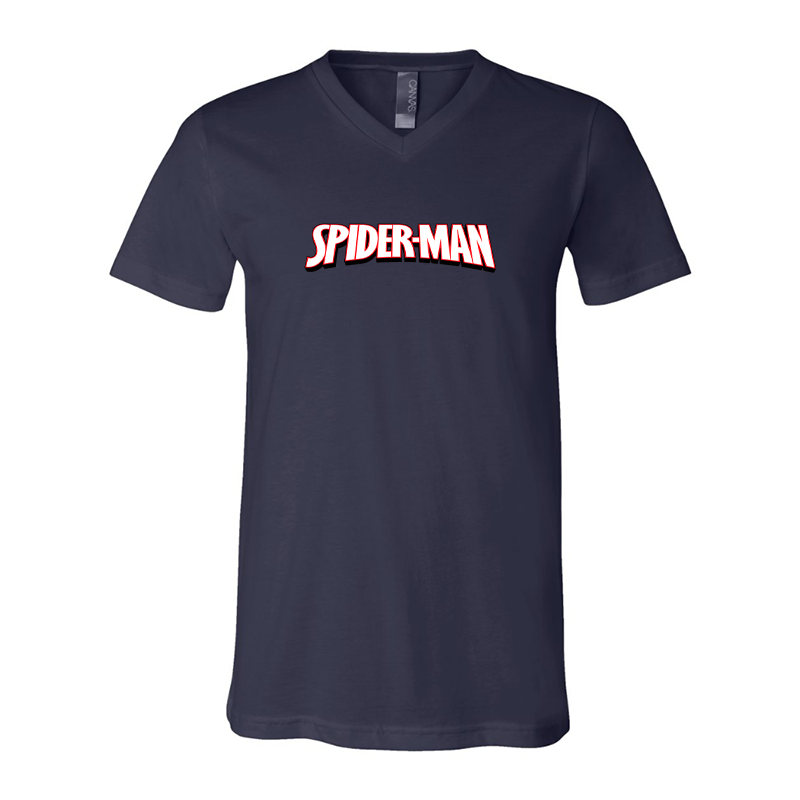 Spider Man BELLA  CANVAS  Jersey V-Neck Tee