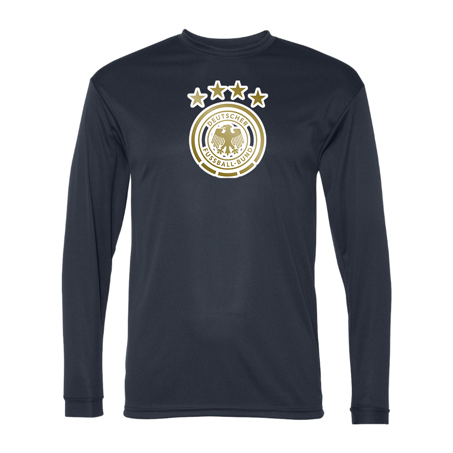 Men's Germany soccer Polyester Long Sleeve T-Shirt