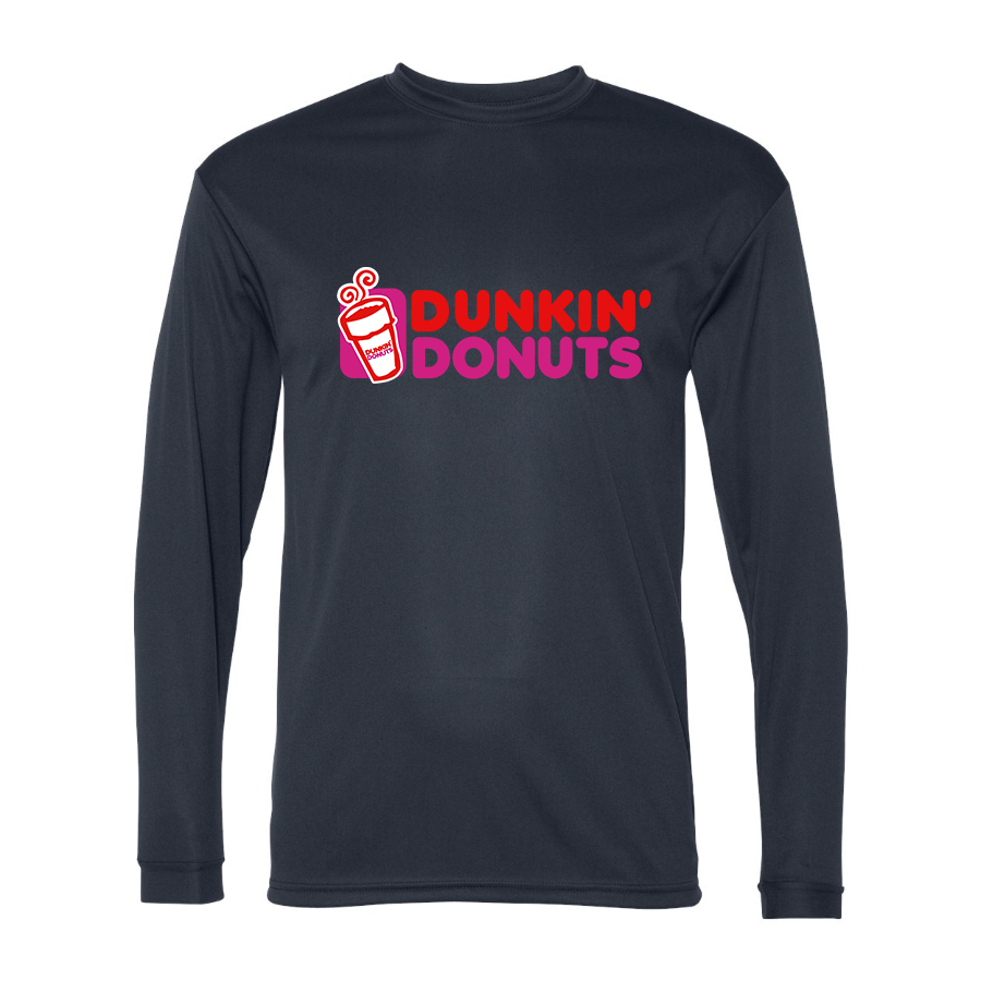 Men's Dunkin Donuts  Polyester Long Sleeve T-Shirt