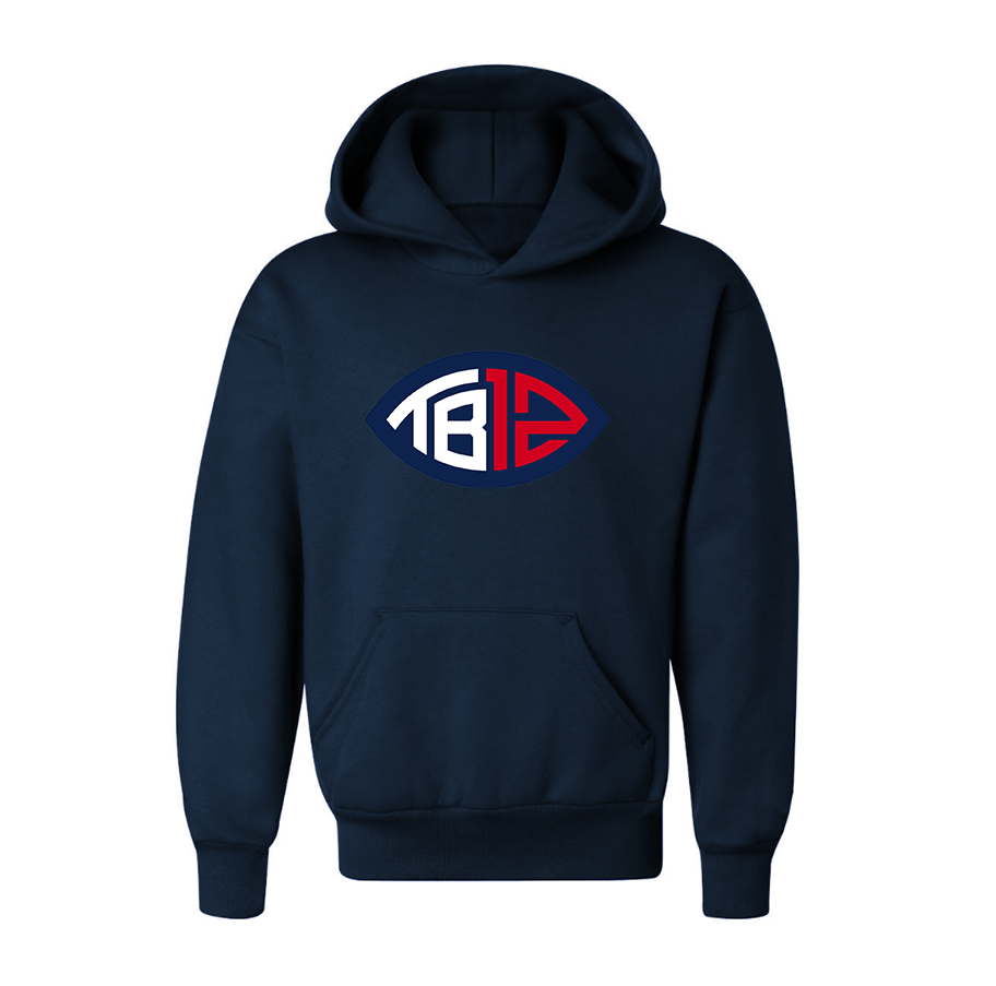 Youth's Tom Brady 12 Pullover Hoodie