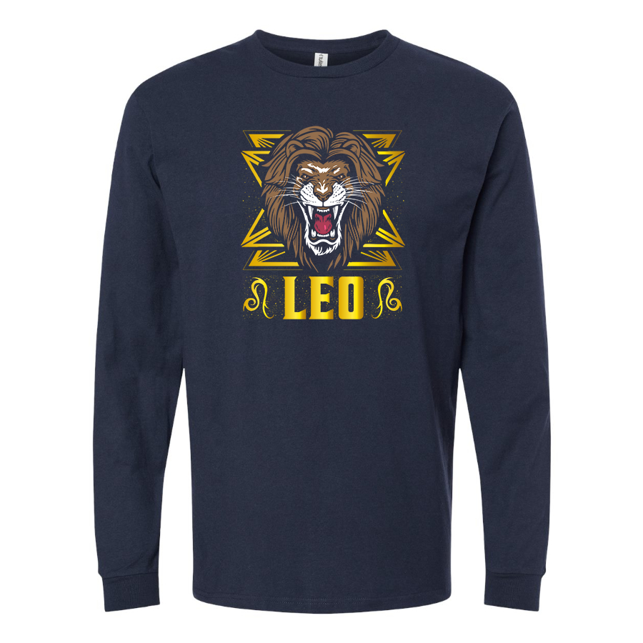 Men's Leo Zodiac Sign Long sleeves T-Shirt