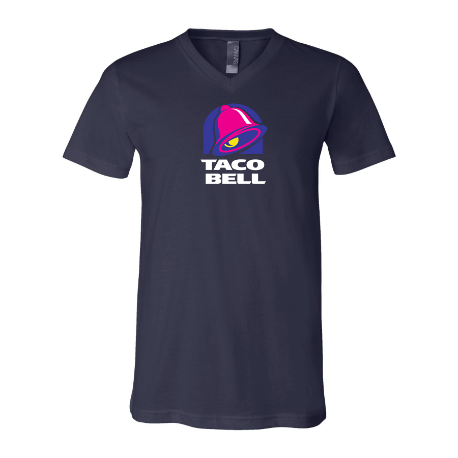 Men's Taco Bell  BELLA  CANVAS  Jersey V-Neck Tee