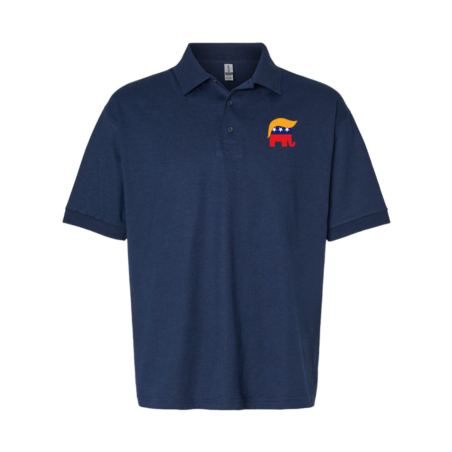 Men's Donald Trump Hair Elephant Dry Blend Polo