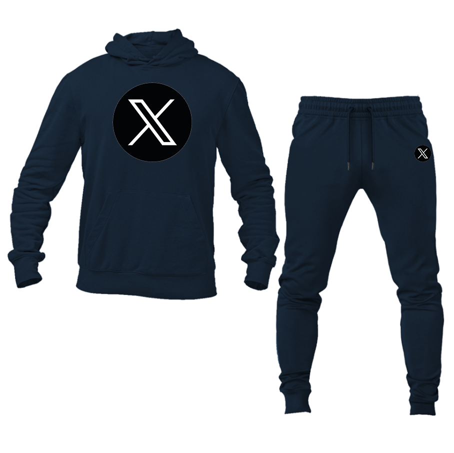 Men's Twitter X Hoodie and Joggers Set