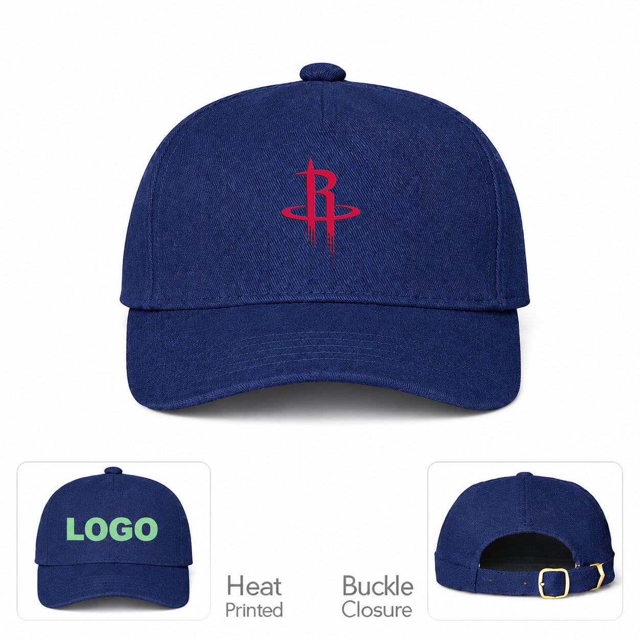 Houston Rockets Dad Baseball Cap Hat