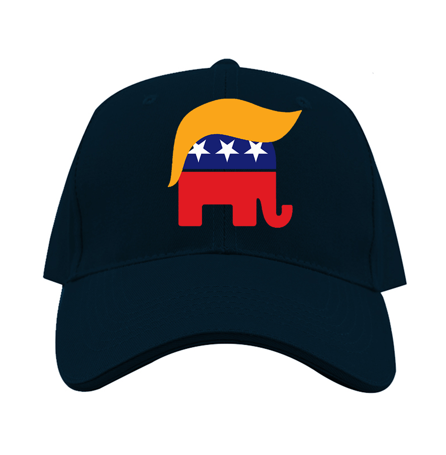 Donald Trump Hair Elephant Dad Baseball Cap Hat