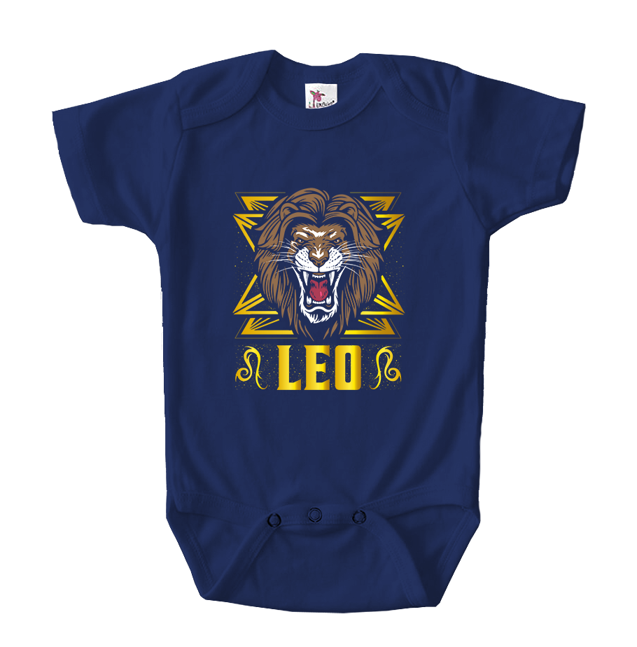 Leo Zodiac Sign Baby Romper Onesie