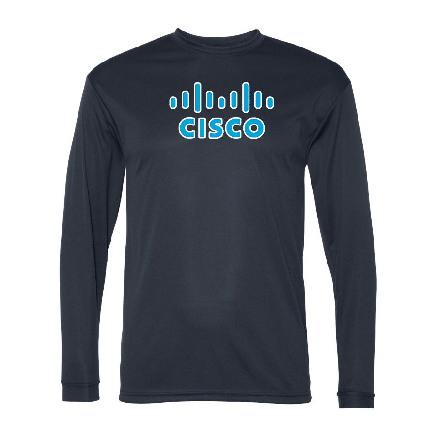 Men's Cisco Polyester Long Sleeve T-Shirt