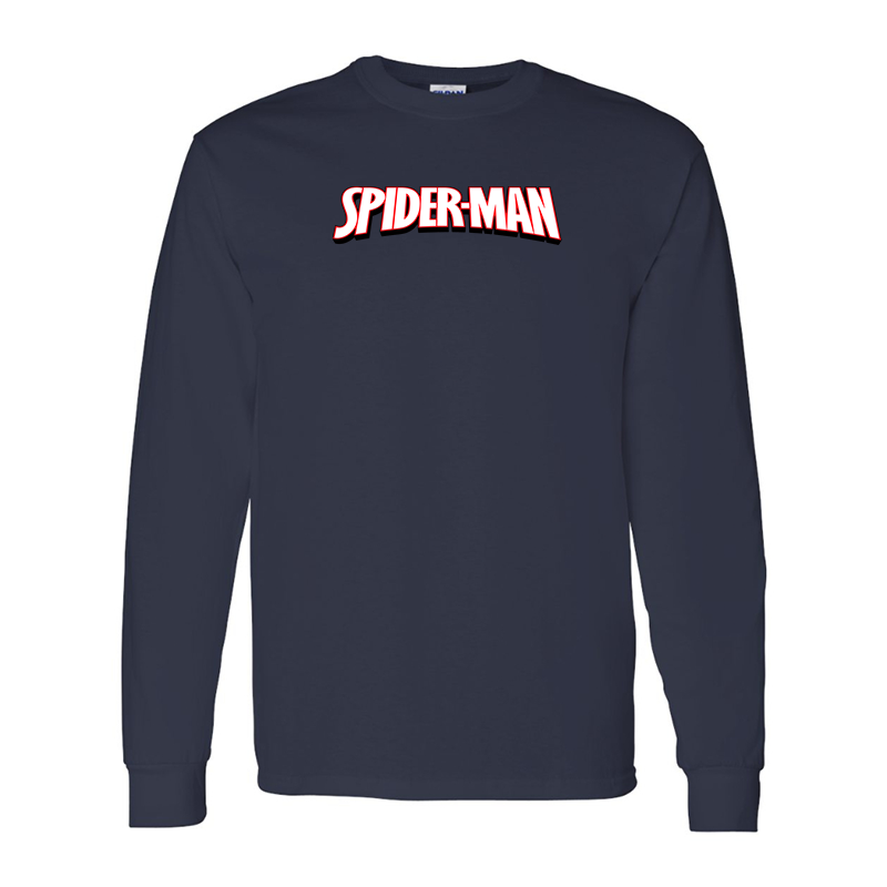 Men's Spider Man Gildan Heavy Cotton Long Sleeve T-Shirt