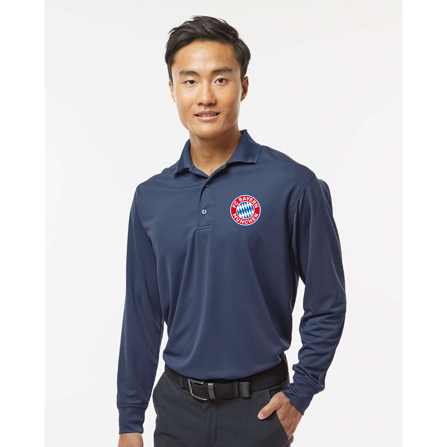 Men's FC Bayern Munich Paragon Prescott Long Sleeve Polo