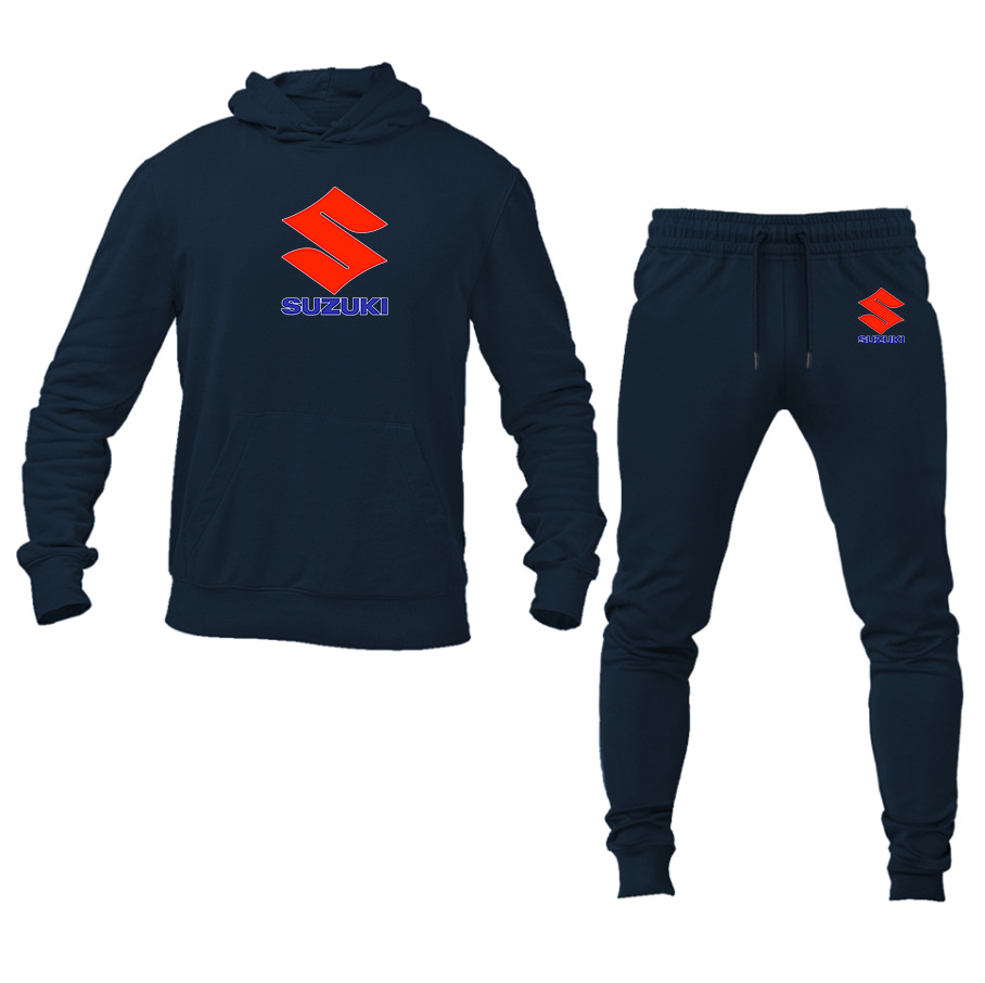 Men's Suzuki Bike Motorcycle Hoodie and Joggers Set