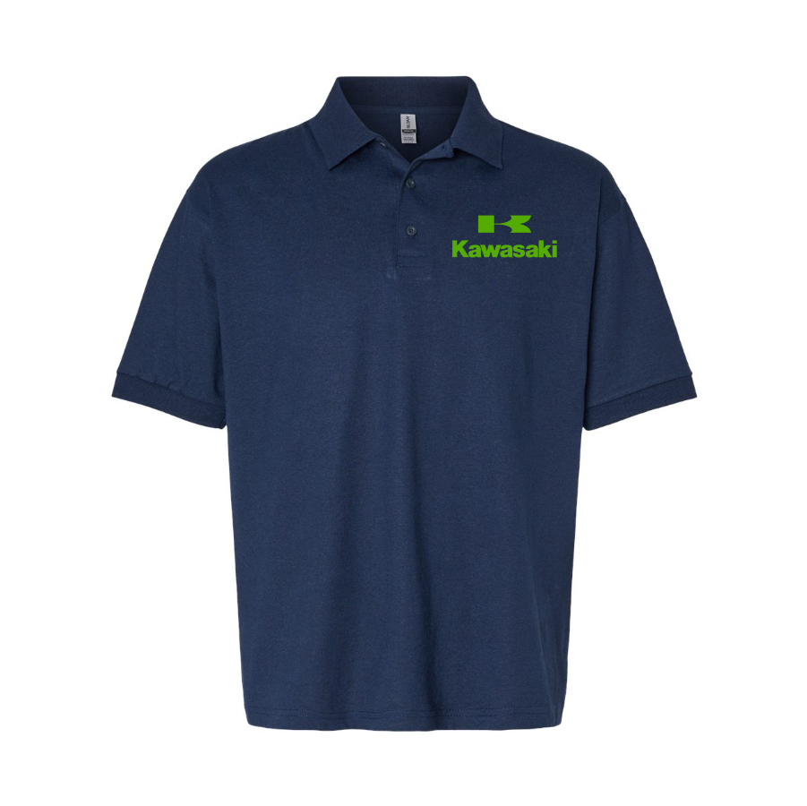 Men's Kawasaki Bike Motorcycle Dry Blend Polo