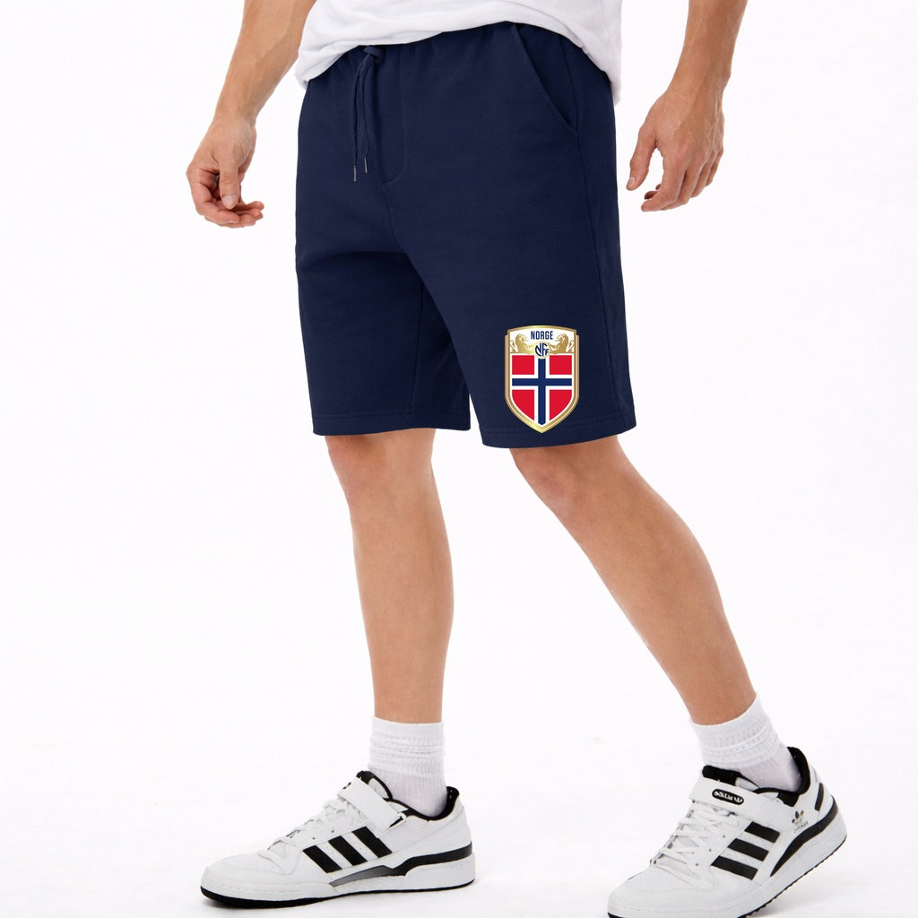 Men's Norway Soccer Fleece Cotton Shorts