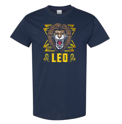 Youth's Leo Zodiac Sign Cotton T-Shirt