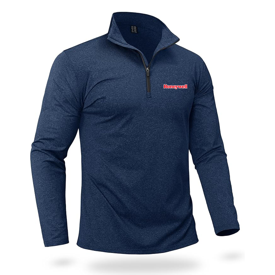 Men's Honeywell  Quarter Zip Pullover Premium Fleece Lined Heather Long Sleeve Golf Shirts Midweight 1/4 Half Zip Sweatshirts