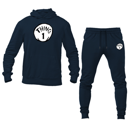 Men's Dr. Suess Thing 1 Hoodie and Joggers Set