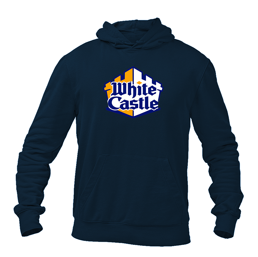 Men's White Castle Pullover Hoodie