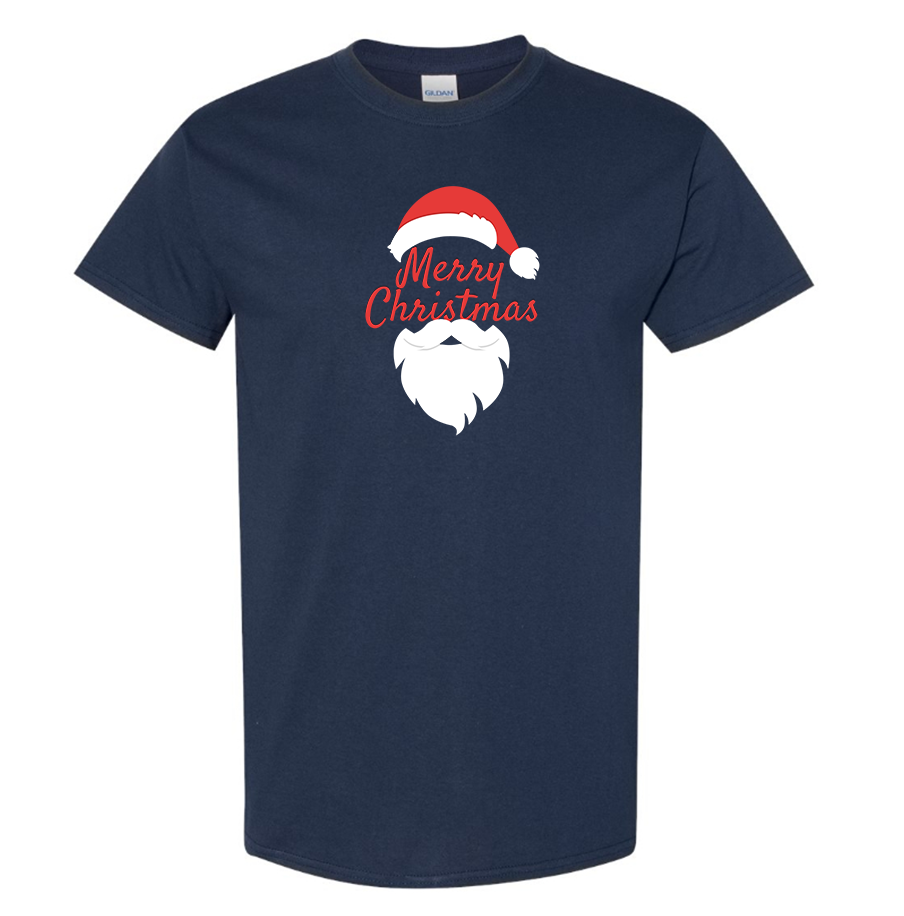 Men's Merry Christmas Santa Claus Cotton T-Shirt