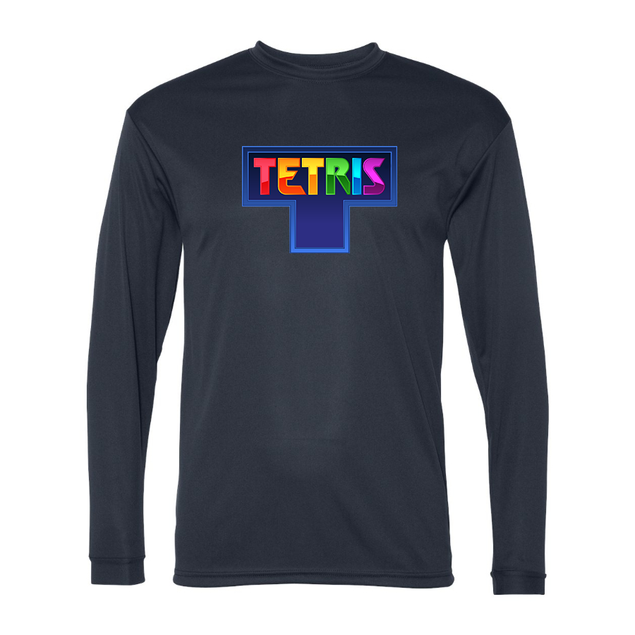 Men's Tetris Polyester Long Sleeve T-Shirt