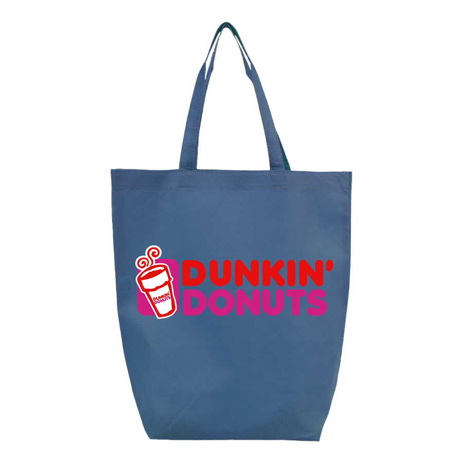 Dunkin Donuts Q Tees Non Woven Gusset Bottom Tote T-Shirt