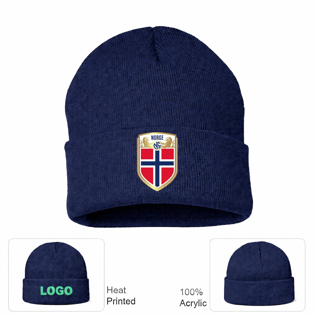 Norway Soccer Beanie Hat