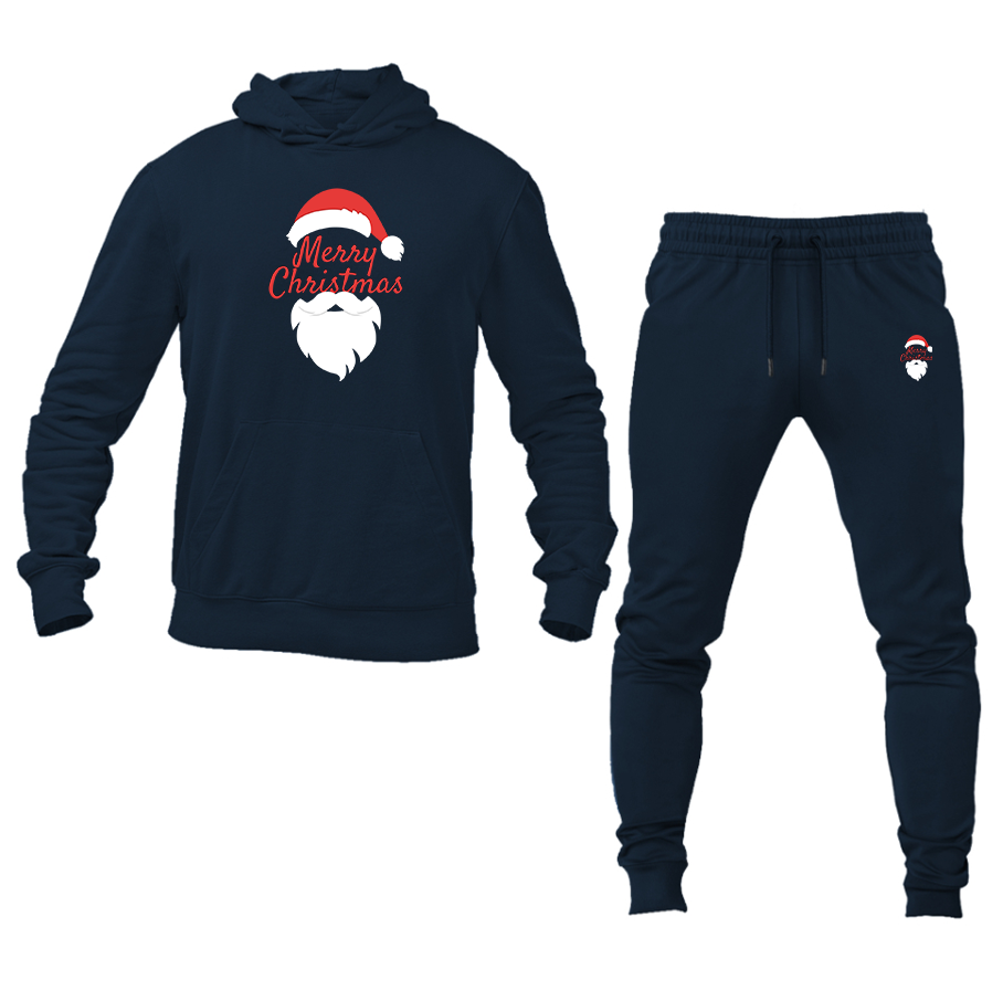 Men's Merry Christmas Santa Claus Hoodie and Joggers Set