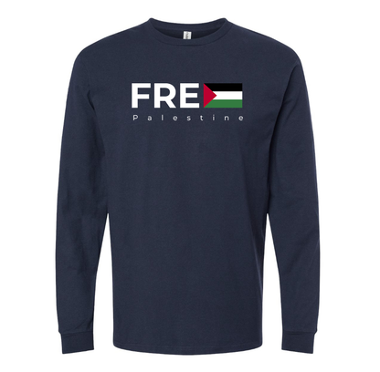 Men's Free Palestine Long sleeves T-Shirt