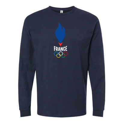 Men's France Olympia 2024 Long sleeves T-Shirt