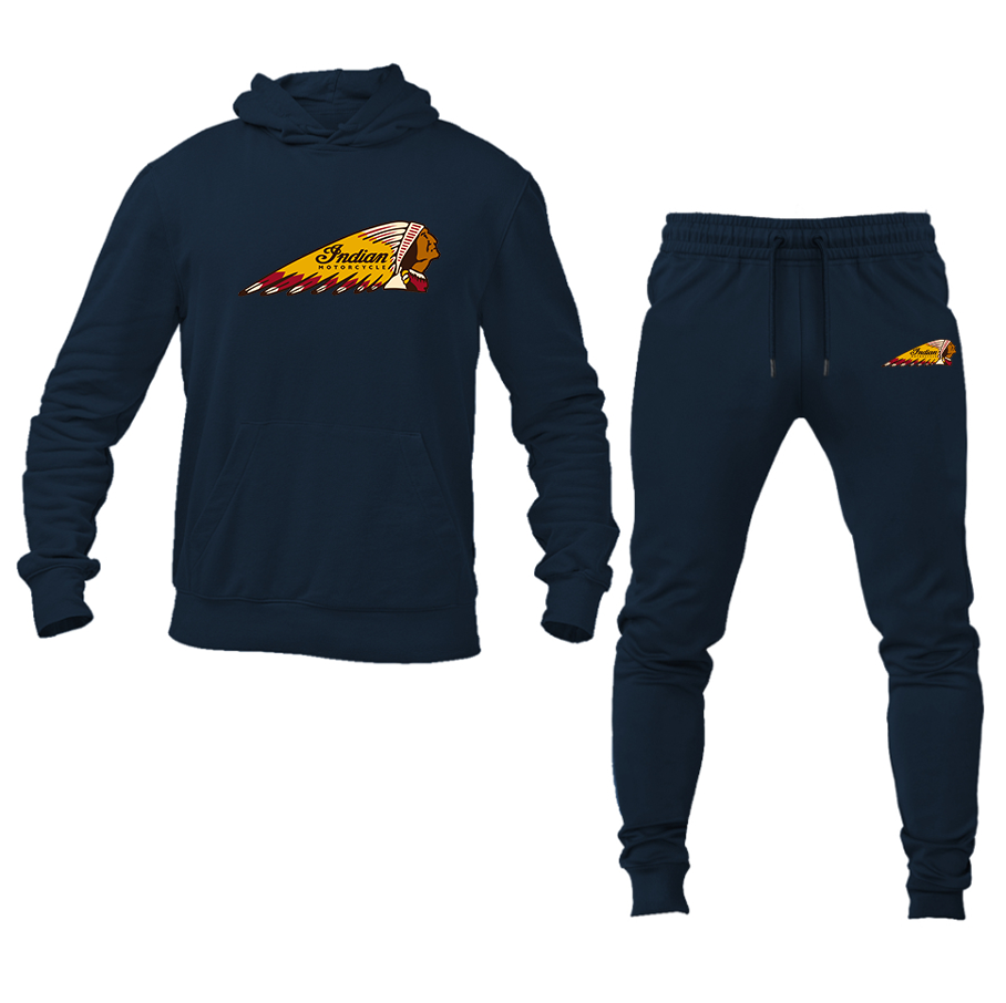 Men's Indian Motorcycle Hoodie and Joggers Set