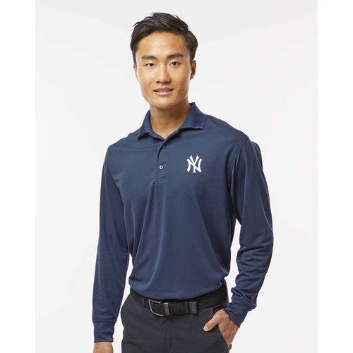 Men's New York NY Yankees Paragon Prescott Long Sleeve Polo