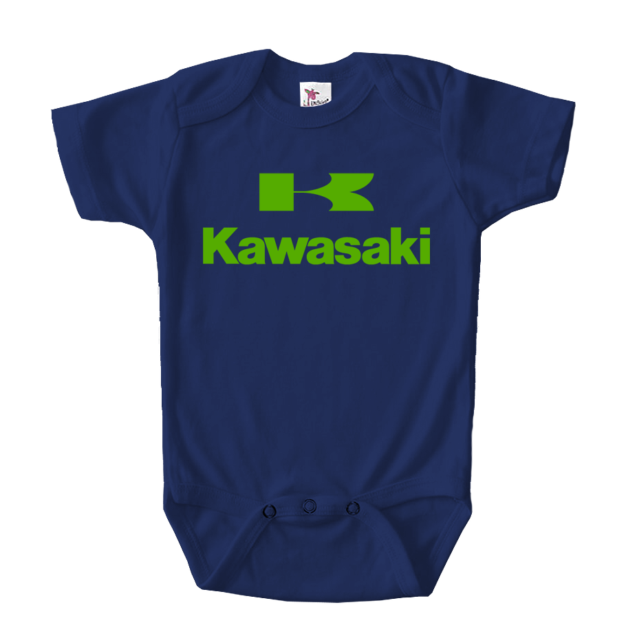 Kawasaki Bike Motorcycle Baby Romper Onesie