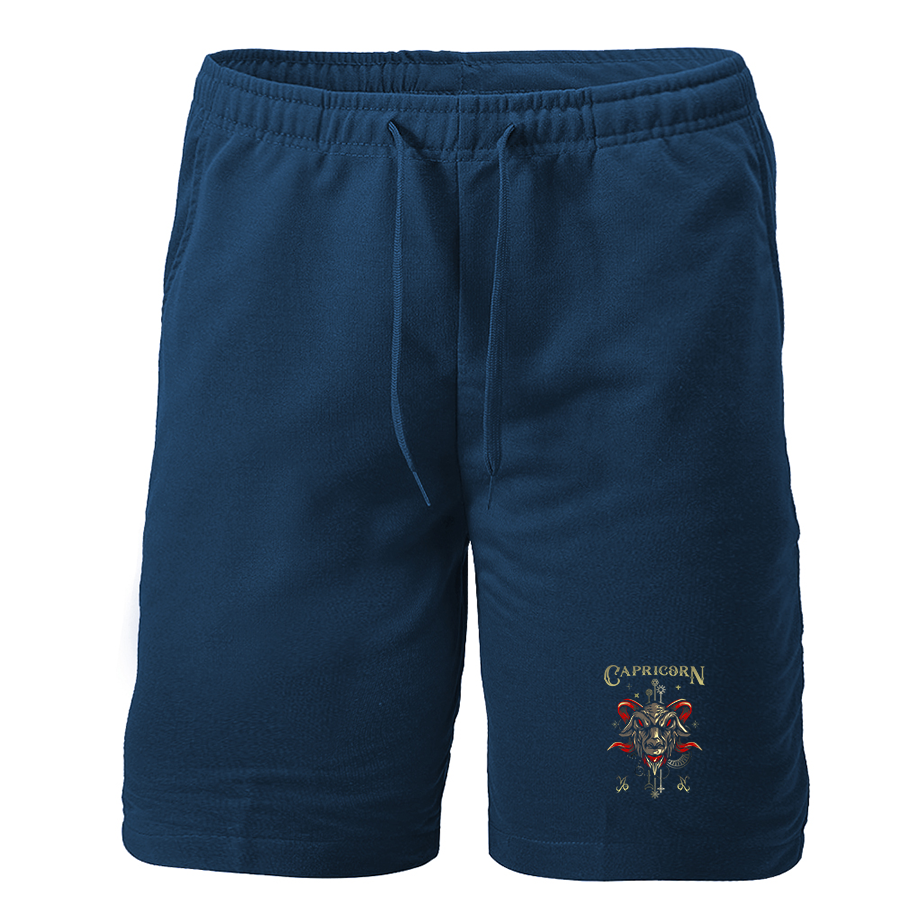 Men's Capricorn Zodiac Athletic Fleece Shorts