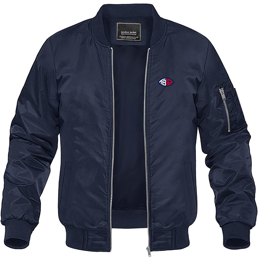 Men's Tom Brady 12 Lightweight Bomber Jacket Windbreaker Softshell Varsity Jacket