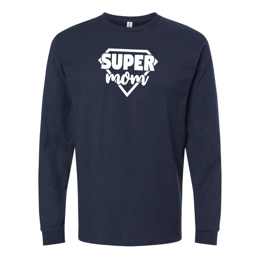 Men's  Super Mom  Long sleeves T-Shirt