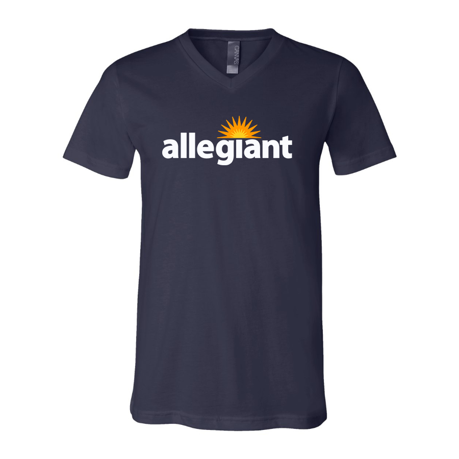 Men's Allegiant Air BELLA  CANVAS  Jersey V-Neck Tee