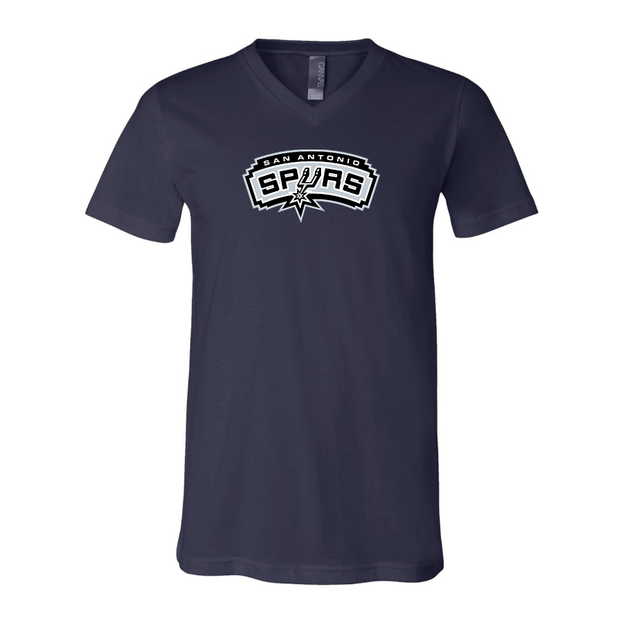 San Antonio Spurs BELLA  CANVAS  Jersey V-Neck Tee