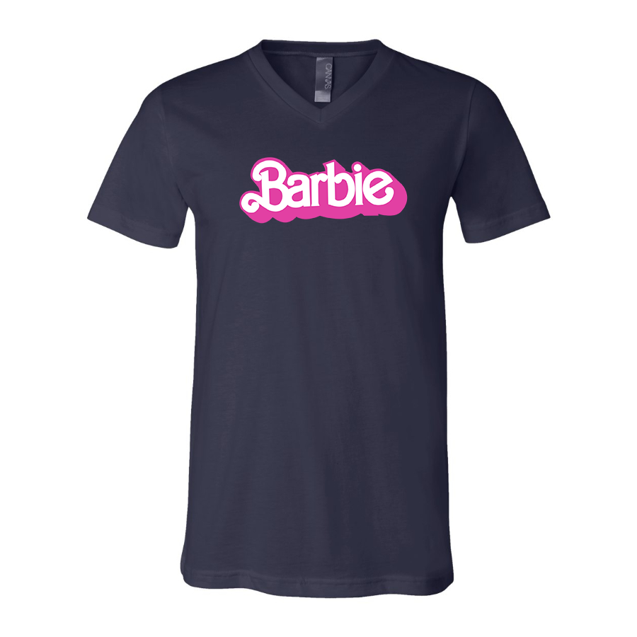 Men's Barbie BELLA  CANVAS  Jersey V-Neck Tee