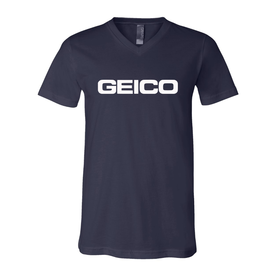 Men's Geico  BELLA  CANVAS  Jersey V-Neck Tee