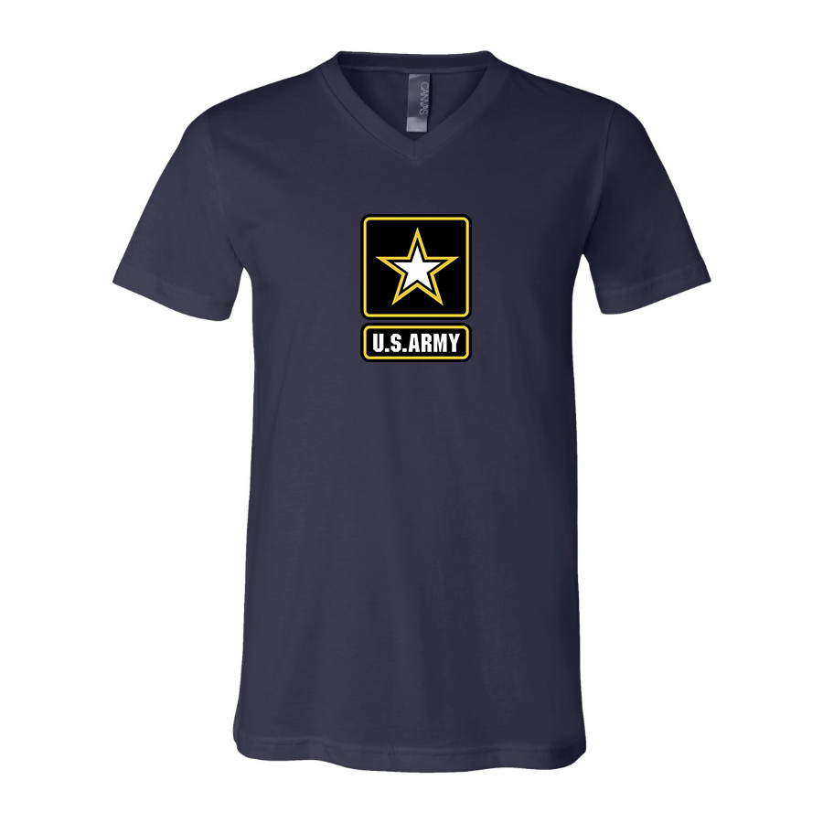Men's  U.S. ARMY BELLA  CANVAS  Jersey V-Neck Tee