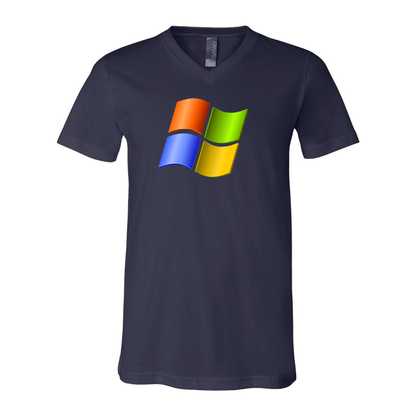 Men's Microsoft BELLA  CANVAS  Jersey V-Neck Tee