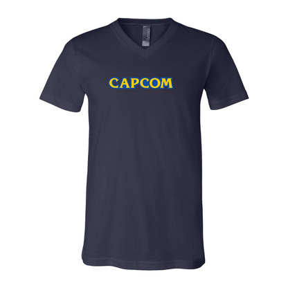 Men's Capcom BELLA  CANVAS  Jersey V-Neck Tee