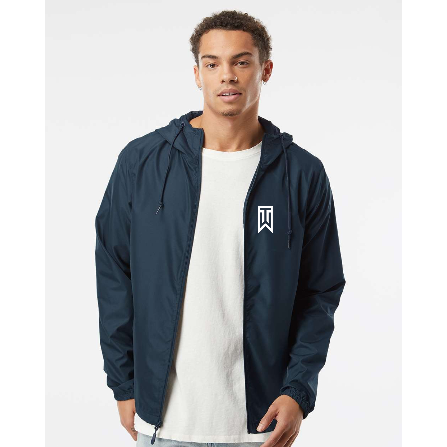 Men's Tiger Woods Independent Trading Co Lightweight Windbreaker Full-Zip Jacket