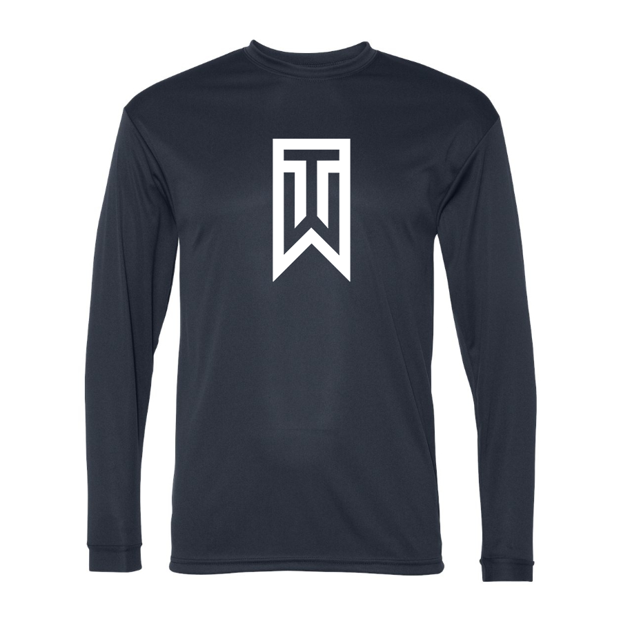 Men's Tiger Woods Polyester Long Sleeve T-Shirt