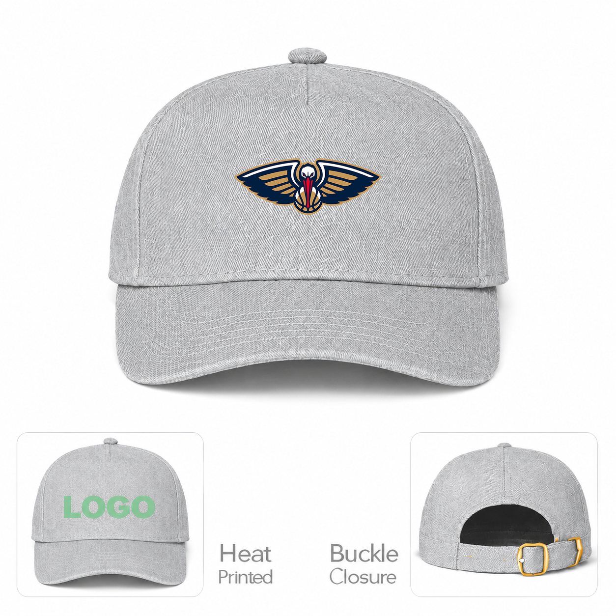 New Orleans Pelicans Dad Baseball Cap Hat