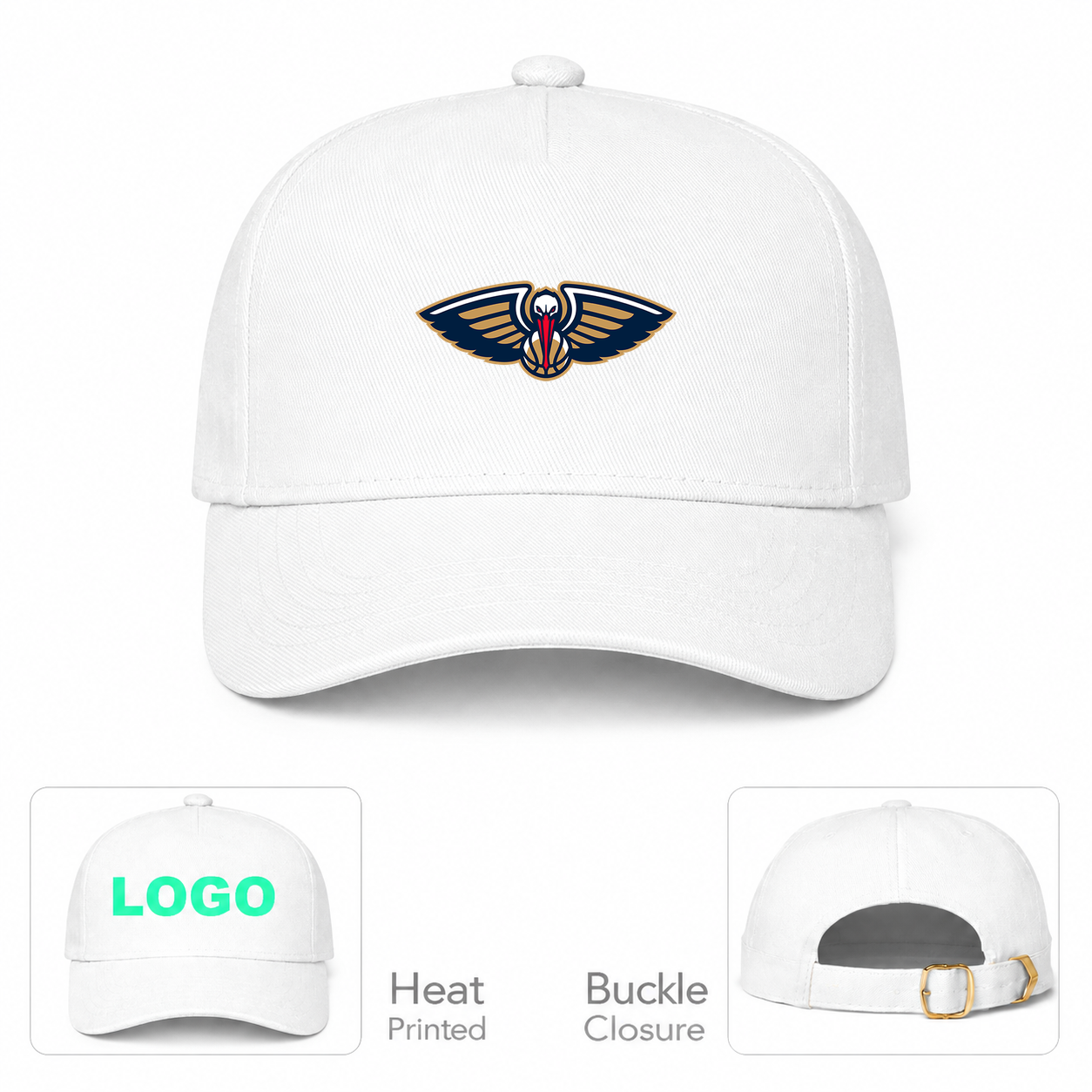 New Orleans Pelicans Dad Baseball Cap Hat