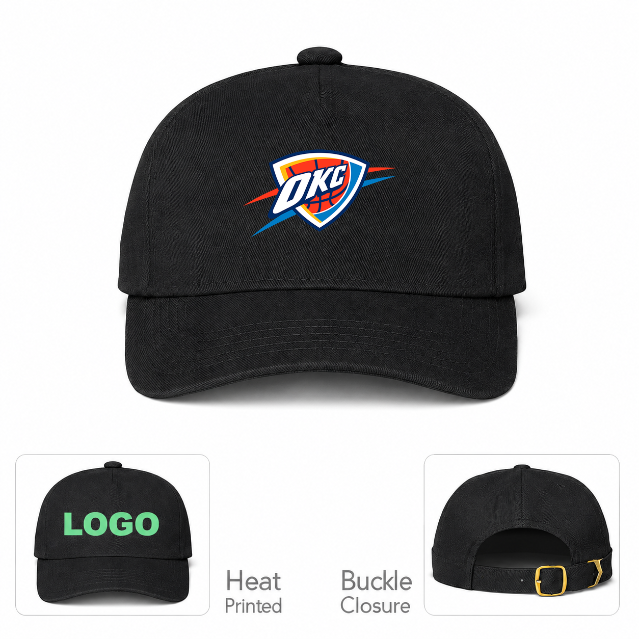 Oklahoma City Thunder Dad Baseball Cap Hat