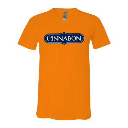 Men's Cinnabon  BELLA  CANVAS  Jersey V-Neck Tee