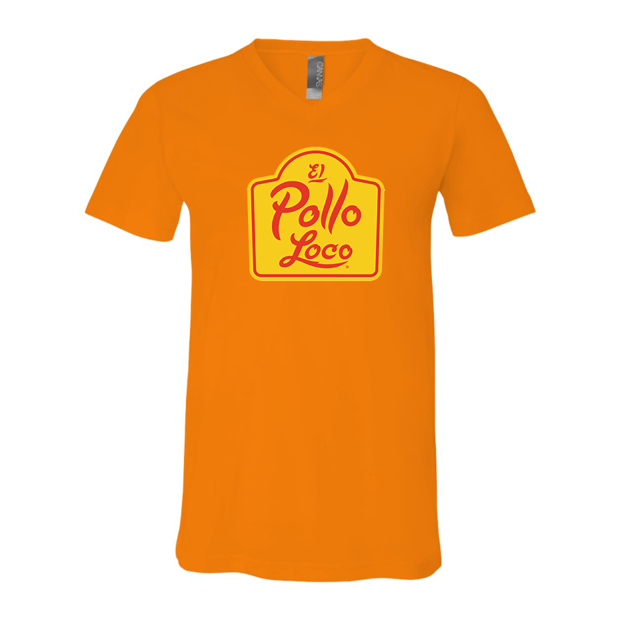 Men's El Pollo Loco BELLA  CANVAS  Jersey V-Neck Tee